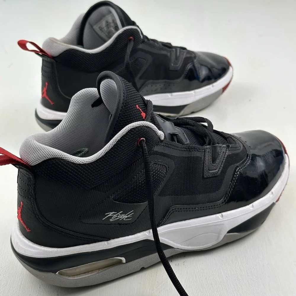 Nike Jordan‎ Stay Loyal 3 Basketball Shoes Men 8.5 Black Patent Leather Sneakers